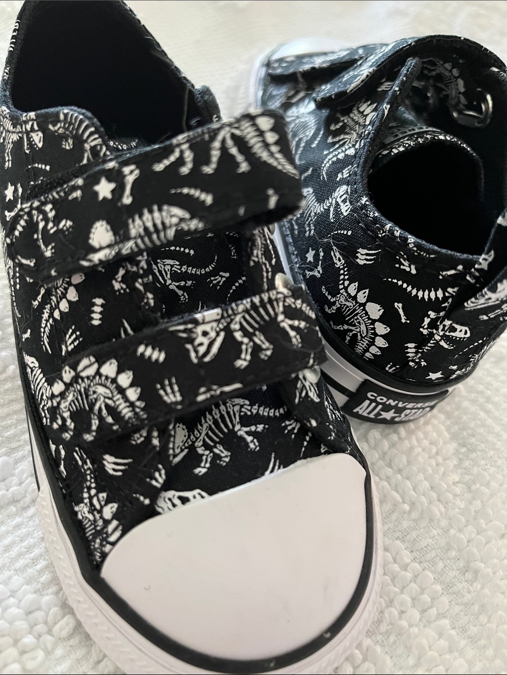 Kids converse  Dinosaur Print Velcro Sneakers